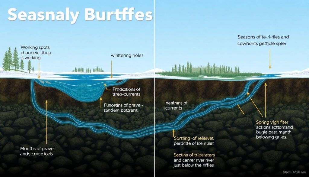Изучение повадок налима по сезонам - иллюстрация