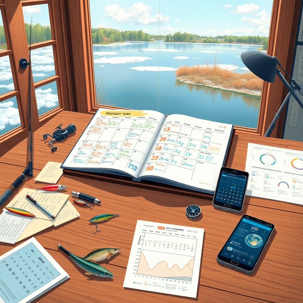 Сезонный календарь рыбалки на год: как составить и что учитывать