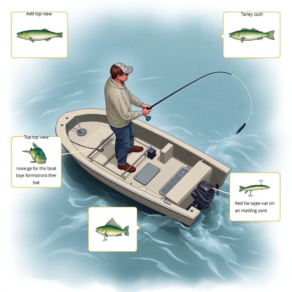 Техника заброса и контроль проводки на лодке для успешной рыбалки