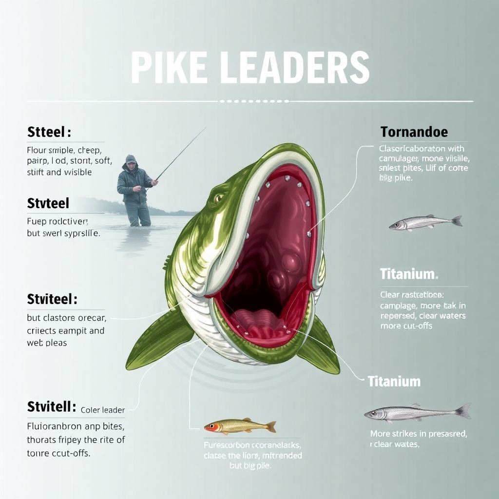 Поводки для ловли щуки: как выбрать оптимальный материал и длину