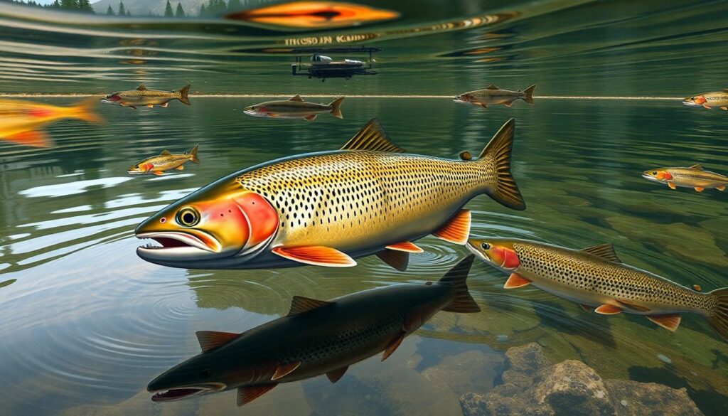 Где ловить форель в пруду: приманки и условия - иллюстрация