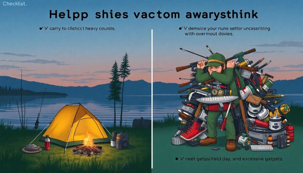 Что взять на рыбалку в поход: список вещей - иллюстрация