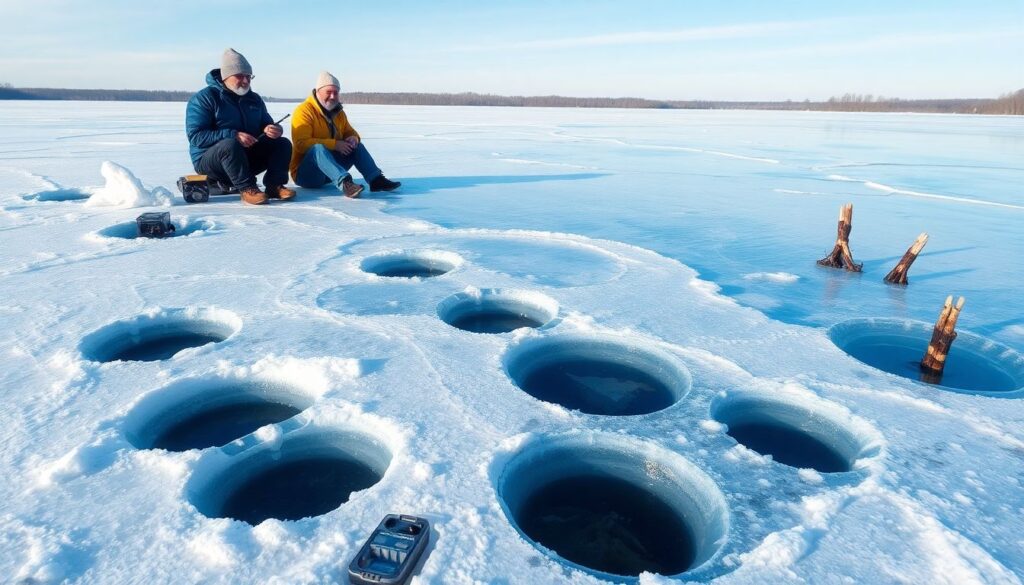 Где ловить окуня зимой: приманки и техника - иллюстрация