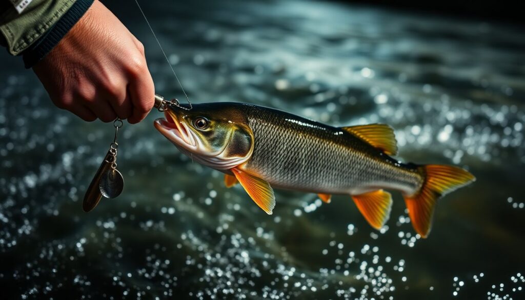 Как ловить судака на быстром течении: приманки - иллюстрация