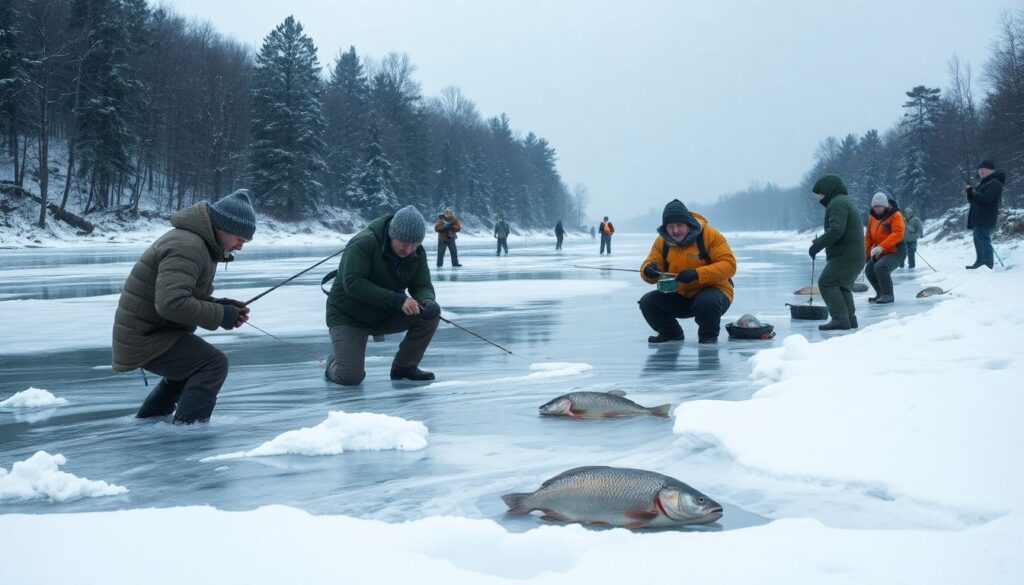Где ловить леща зимой: приманки и места - иллюстрация