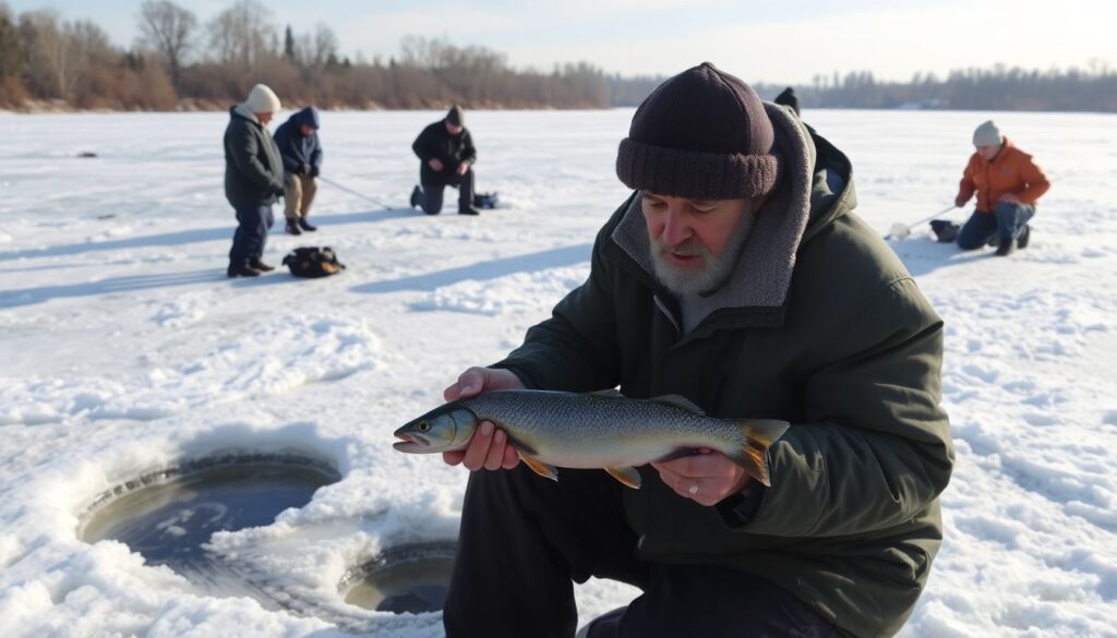 Где ловить форель зимой: тактика и снасти - иллюстрация
