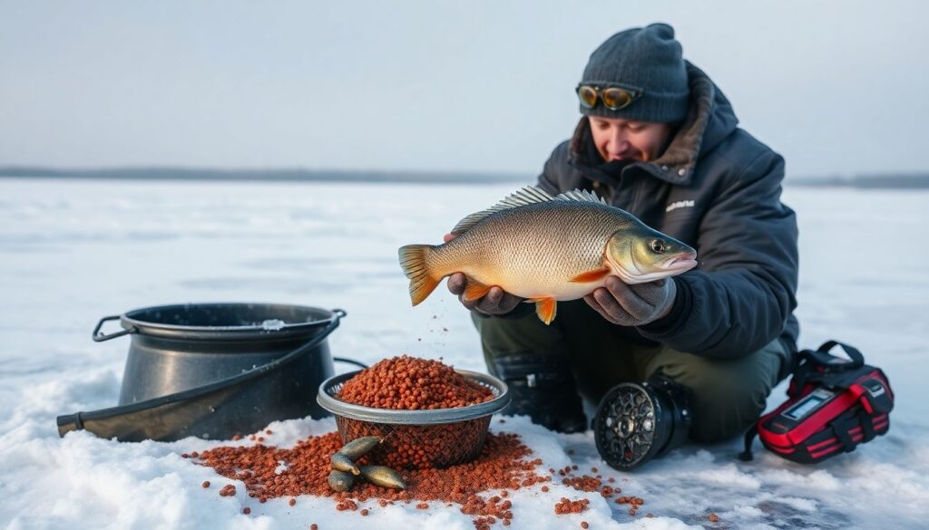Где ловить ерша зимой: советы по приманкам - иллюстрация