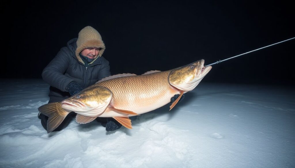 Как ловить налима на плато: снасти и повадки - иллюстрация